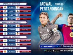 Jadwal Penyiaran Langsung El Clasico Perdana Musim Ini Di RCTI+, Real Madrid Tantang Barcelona Di Pekan 11 La Perserikatan