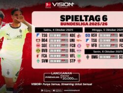Jadwal dan Link Nonton Bundesliga 2025/26 Pekan Ini, Ada Match Dortmund dan Bayern Live VISION+
