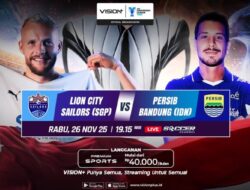Nonton Lion City Sailors FC vs Persib Bandung Ke VISION+, Begini Cara dan Link Streamingnya!