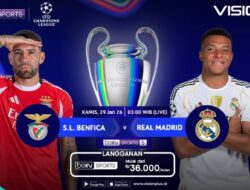 Mbappe Berpeluang Cetak Catatan Kejuaraan Champions, Ini Link Penyiaran Langsung Benfica vs Real Madrid Hingga VISION+