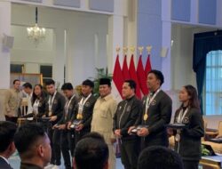 Prabowo Serahkan Bonus Olahragawan SEA Games 2025, Total Rp465 Miliar