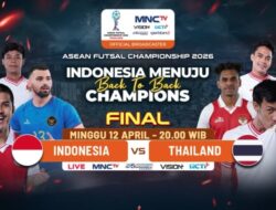 Timnasional Indonesia vs Thailand, Saksikan Ke MNCTV
