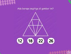 Tes Ketajaman Saraf Mata, Ada Berapa Segitiga Ke Gambar Ini?