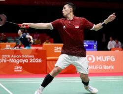 Jonatan Christie Kalah Lagi, Indonesia Tertinggal Untuk China 0-1
